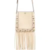 Valentino Garavani Small Nellcôte Fringe Stud Crossbody Bag In I16 Light Ivory