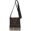 Valentino Garavani Small Nellcôte Le Chat Beaded Crossbody Bag In Brown