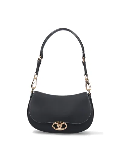 VALENTINO GARAVANI VALENTINO GARAVANI SMALL 'OHVAL' SHOULDER BAG – BLACK