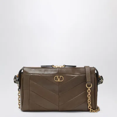 Valentino Garavani Small Panthea Shoulder Bag In Tundra In Brown