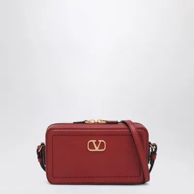Valentino Garavani Small Red Leather Crossbody Bag Alltime Women In Brown