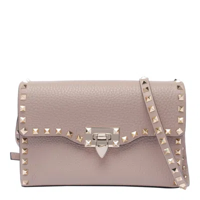 Valentino Garavani Small Rockstud Crossbody Bag In Pink