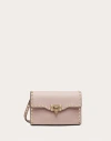 Valentino Garavani Small Rockstud Grainy Calfskin Crossbody Bag Woman Rose Quartz Uni In Neutral