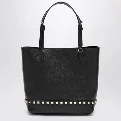 Valentino Garavani Tote Bag Casual Style Studded Detail In Black