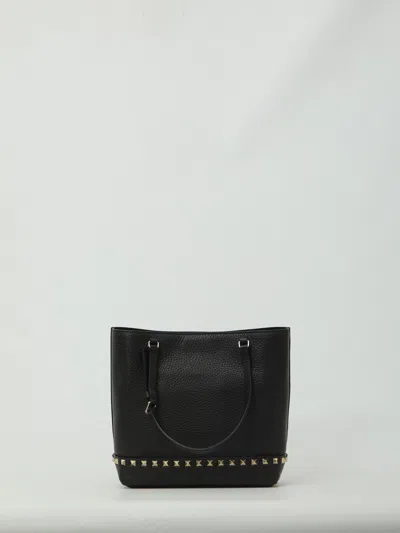 Valentino Garavani Small Rockstud Tote Bag In Black