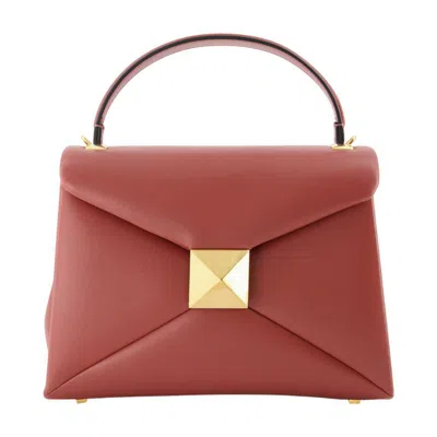 Valentino Garavani Small Top Handle Bag | One Stud | Nappa Dolce/a.brass Maxi Stud