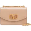 Valentino Garavani Small Vain Vlogo Leather Shoulder Bag In Pink