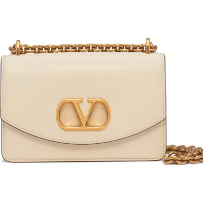 VALENTINO GARAVANI VALENTINO GARAVANI SMALL VAIN VLOGO LEATHER SHOULDER BAG
