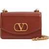 Valentino Small Vain Shoulder Bag In Wuc Dark Brandy