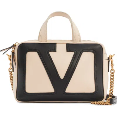 VALENTINO GARAVANI VALENTINO GARAVANI SMALL VIVA SUPERSTAR LEATHER DUFFLE BAG