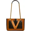 Valentino Garavani Viva Superstar Piccola Smooth Leather Tote Bag In Brown