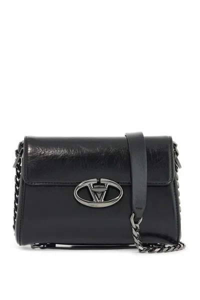 Valentino Garavani Small Vlogo Locker Shoulder Bag Women In Black