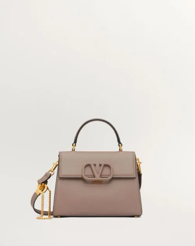 Valentino Garavani Small Vsling Grainy Calfskin Handbag Woman Clay/rose Quartz Uni In Neutral