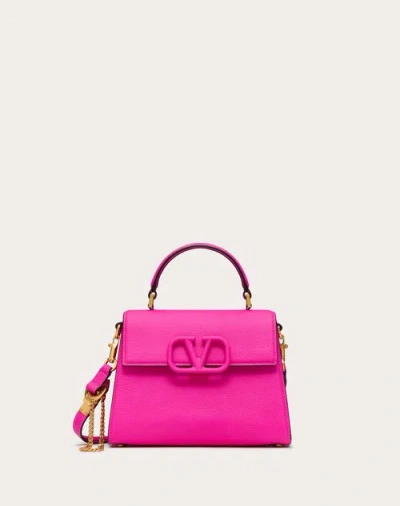 Valentino Garavani Small Vsling Grainy Calfskin Handbag Woman Pink Pp Uni In Pink Pp