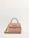 Valentino Garavani Small Vsling Grainy Calfskin Handbag Woman Rose Cannelle Uni