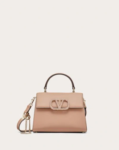 VALENTINO GARAVANI VALENTINO GARAVANI SMALL VSLING HANDBAG WITH JEWEL LOGO WOMAN ROSE CANNELLE UNI