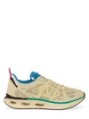 Valentino Garavani Multicolor Leather And Fabric Vlogo Easyjog Sneakers In Multi