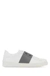Valentino Garavani Low Top Sneakers Contrasting Panels Rubber Sole In White