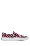 Valentino Garavani  Garavani And Vans Fabric Slip-on Trainer With Vlogo Checkerboard Print In Pink