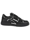 Valentino Panelled Logo-detail Sneakers In Black