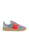 Valentino Garavani Men Upvillage Low Top Sneaker In Split Leather And Calfskin Nappa Leather