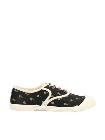 Valentino Garavani Sneakers In Black-pink-green/ivory/ivory