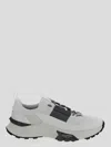 Valentino True Act Low Top Trainer In Mesh And Rubberised Fabric