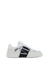 Valentino Vl7n Leather And Fabric Low-top Sneakers
