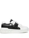 Valentino One Stud Xl Low-top Sneaker In Nappa Leather And Jacquard Toile Iconographe Technical Fabric