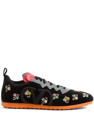 Valentino Garavani Chromathon Multicolour Floral Embroidered Sneakers
