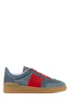 Valentino Garavani Men Upvillage Low Top Sneaker In Split Leather And Calfskin Nappa Leather