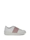 Valentino Studded Calfskin Sneakers Rubber Studs In White