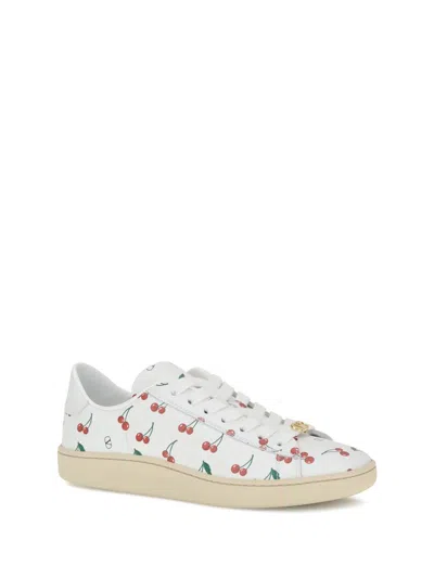 VALENTINO GARAVANI VALENTINO GARAVANI WHITE AND RED LEATHER SNEAKERS