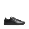 Valentino Royco Signature Brass Vlogo Low-top Sneakers In Black