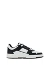 Valentino Garavani Men Two-tone Leather Freedots Sneakers In Black