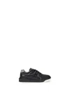 Valentino One Stud Low-top Sneakers In Black