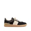 Valentino Lace-up Footwear Featuring Contrast Panel In Black