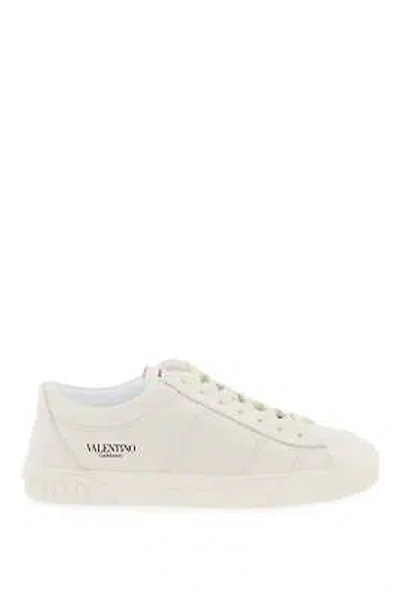 Pre-owned Valentino Garavani Sneakers Cityplanet Leather Man Sz.11 Eu.44 4y2s0f90jkd Wt 98 In White
