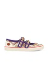 Valentino Dollyboard` Sneakers In Daisy Milk-gold/iv/e.vi/c.va/a