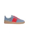 Valentino Suede Leather Upvillage Sneakers In Gray