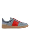 Valentino Garavani Men Upvillage Low Top Sneaker In Split Leather And Calfskin Nappa Leather In Grey