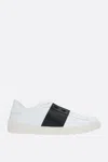 Valentino Round Toe Low-top Sneakers With Calfskin Band In Multi