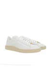 Valentino Royco Low-top Leather Sneakers With Italian Sizing In White