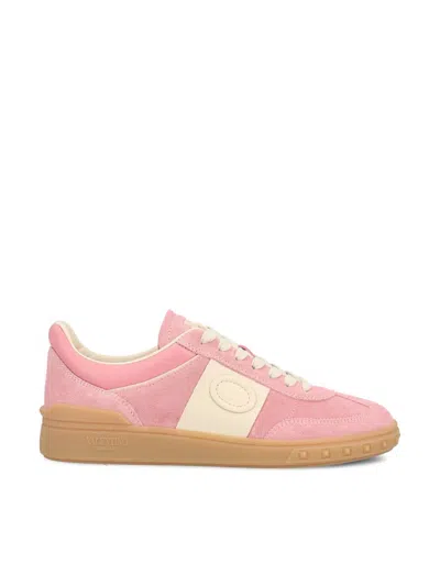 Valentino Garavani Sneakers Upvillage In Pelle Scamosciata Multicolor Donna In Neutral