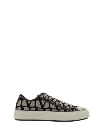 Valentino Garavani Trainers In Naturale/nero/fondant/ivory