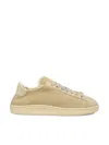 Valentino Sneakers With Suede Logo Application In Neutral