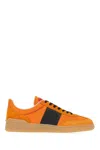 Valentino Light Orange Suede Upvillage Sneakers In Orange