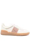Valentino Upvillage Low-top Leather Sneakers In Pink