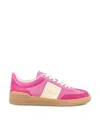 Valentino Velcro Sneakers In Cyclamen And Pink In Pink