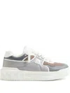 Valentino Studded Sneakers Chunky Sole In Red
